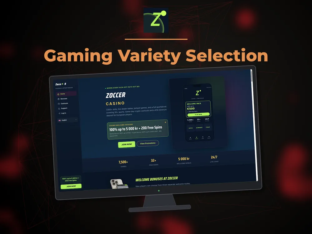 zoccer - Gaming Variety Selection