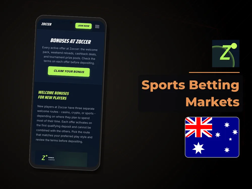 zoccer - Sports Betting Markets