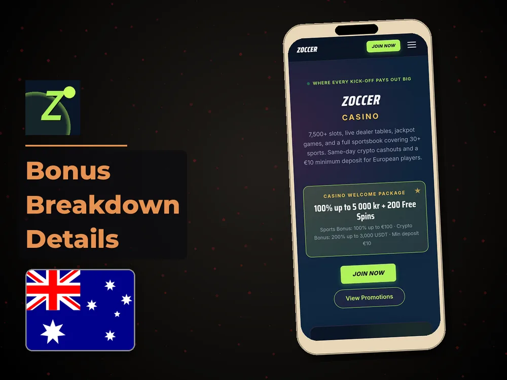 zoccer - Bonus Breakdown Details