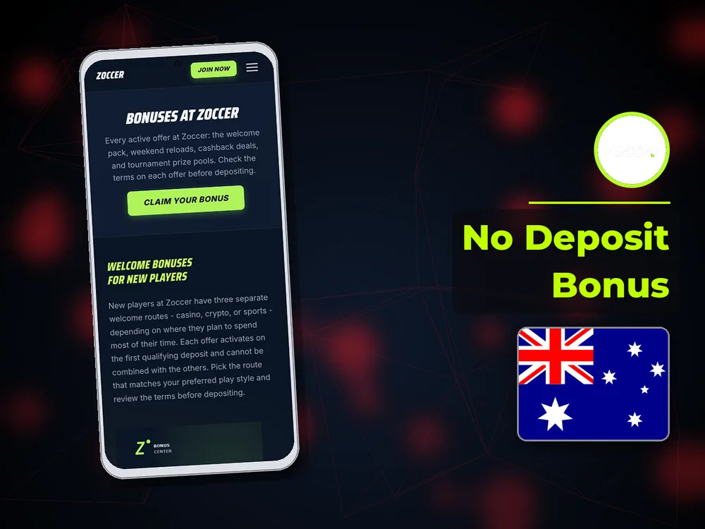 zoccer - No Deposit Bonus