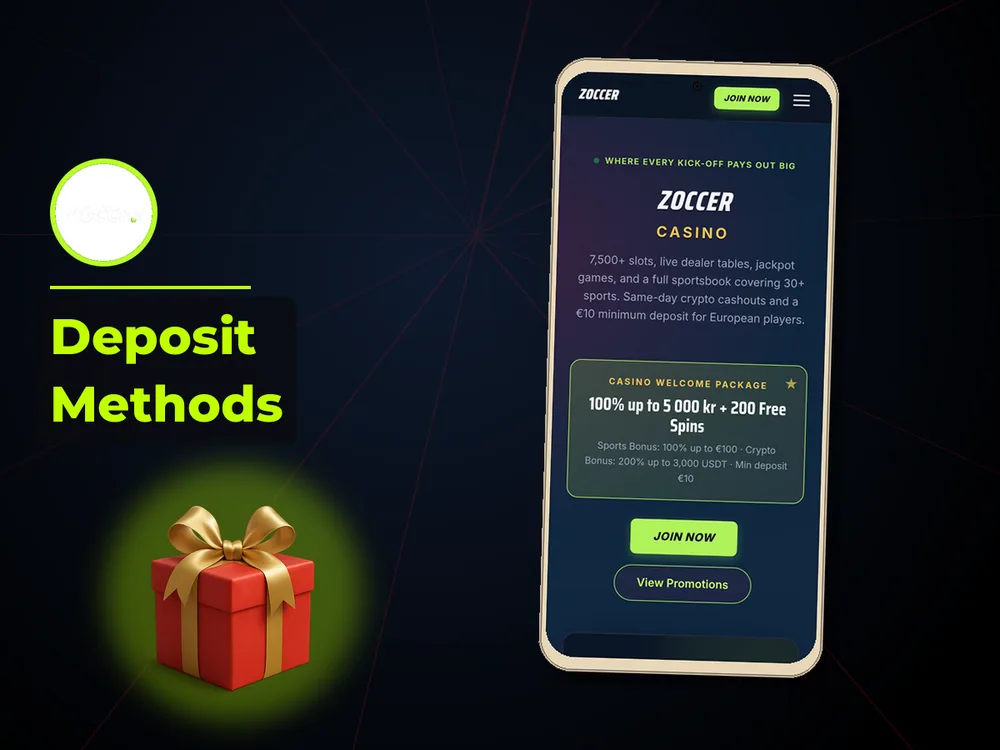 zoccer - Deposit Methods