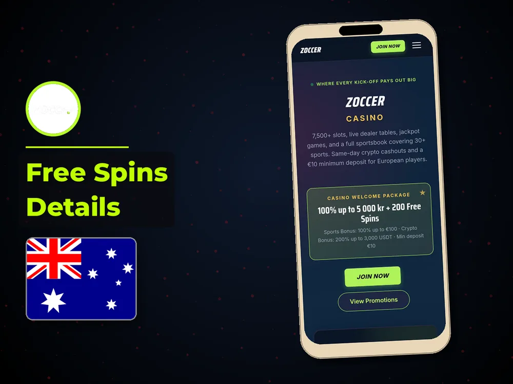 zoccer - Free Spins Details