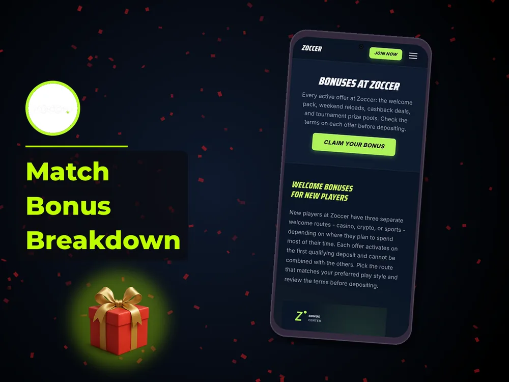 zoccer - Match Bonus Breakdown