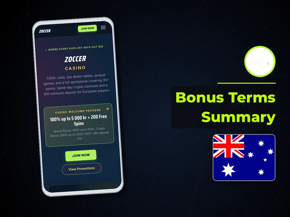 zoccer - Bonus Terms Summary