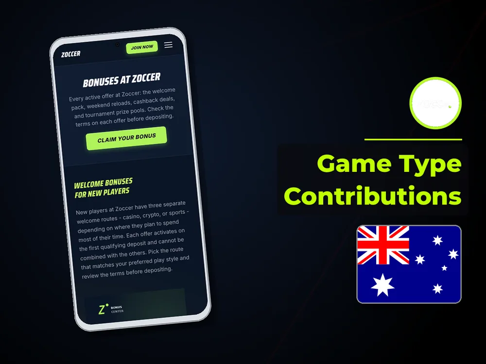 zoccer - Game Type Contributions