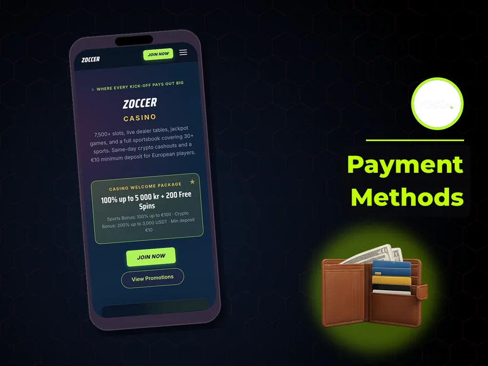 zoccer - Payment Methods