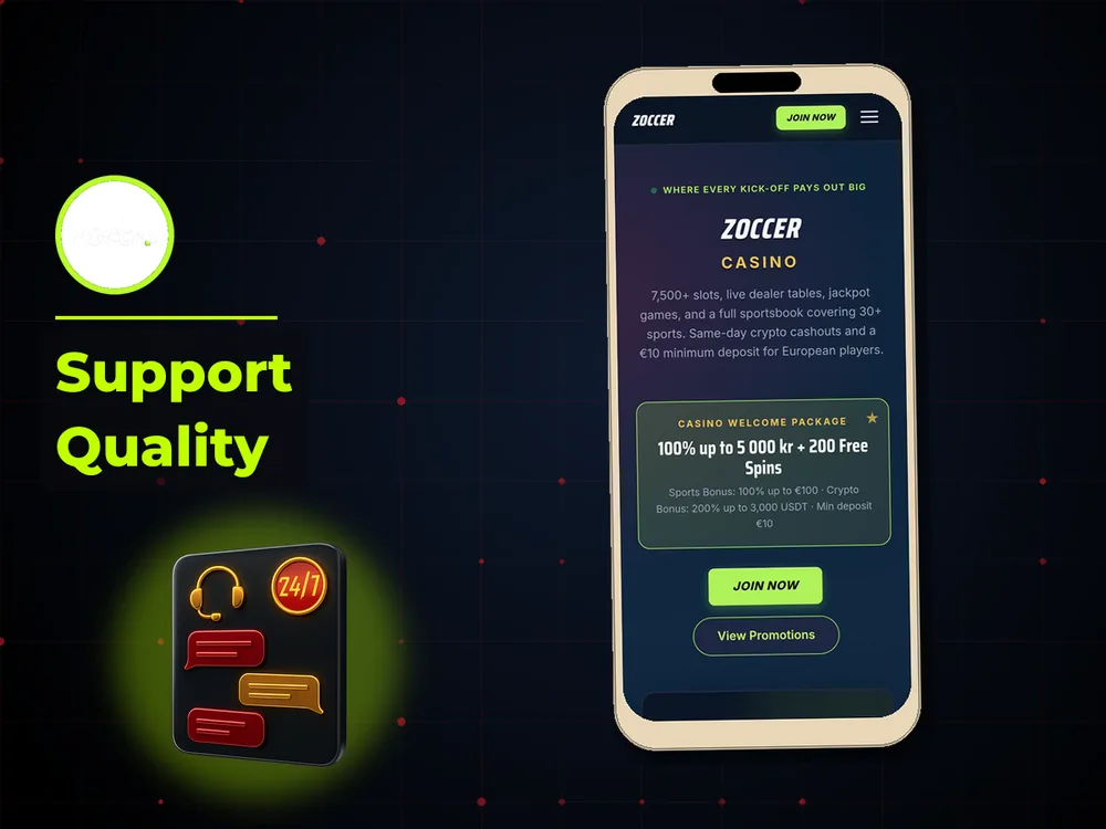 zoccer - Support Quality