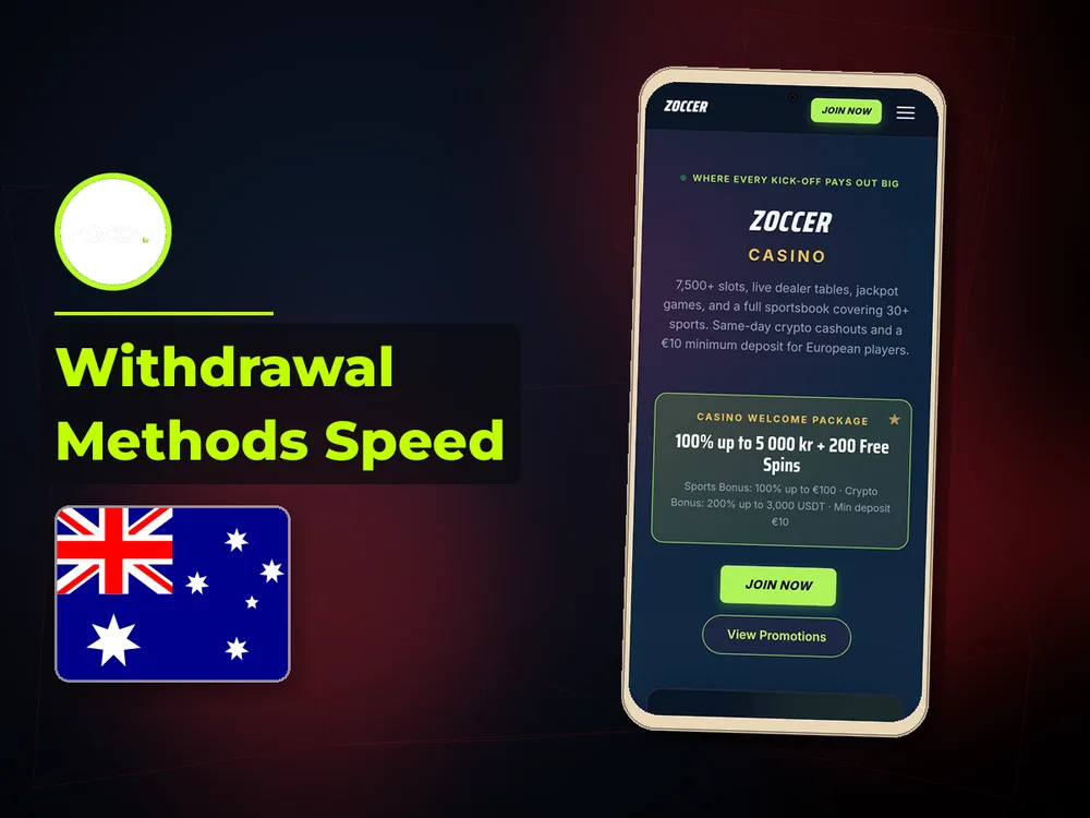 zoccer - Withdrawal Methods Speed