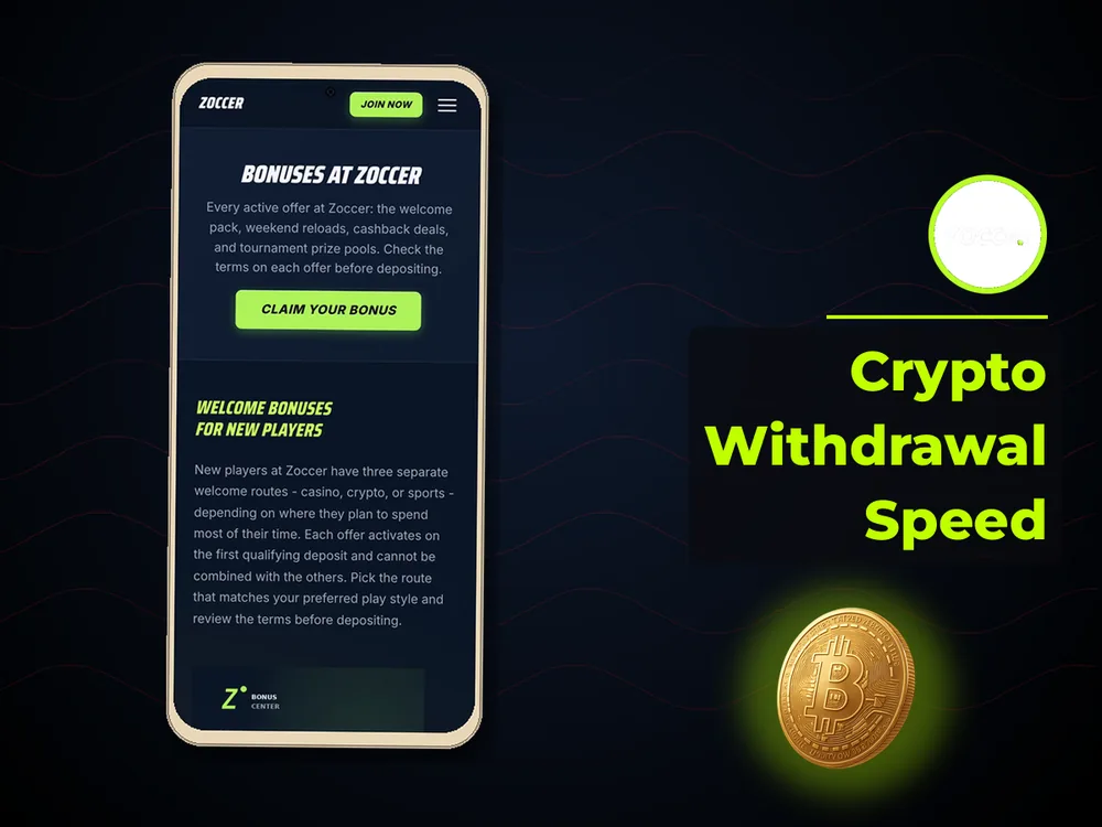 zoccer - Crypto Withdrawal Speed