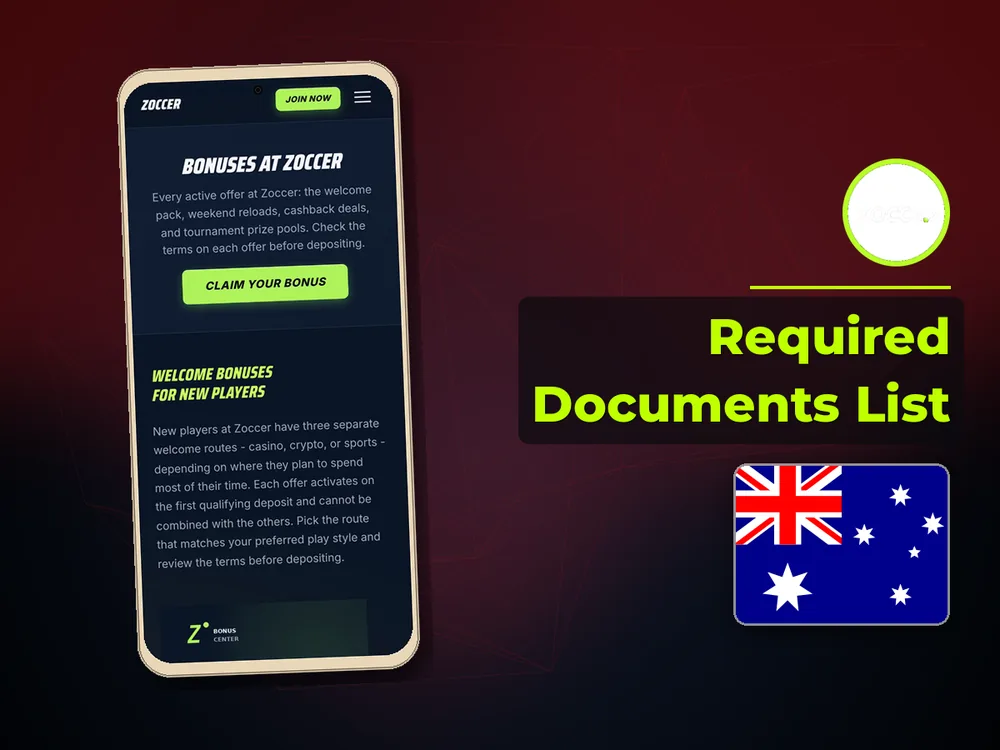 zoccer - Required Documents List