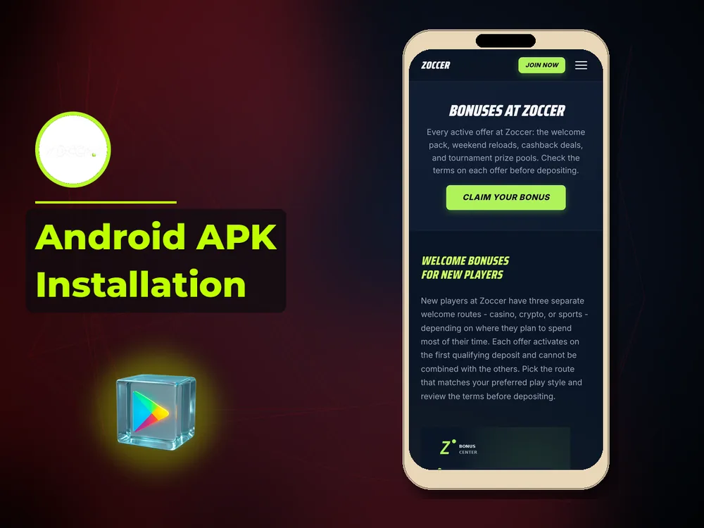 zoccer - Android APK Installation