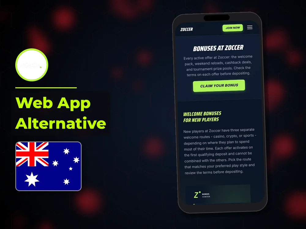 zoccer - Web App Alternative