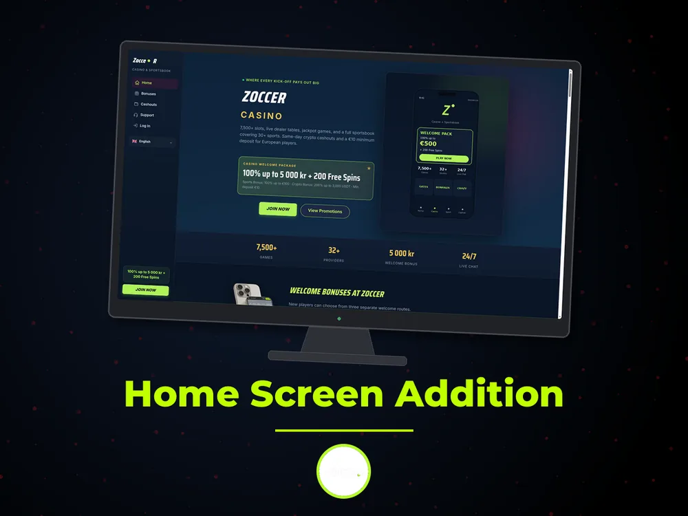zoccer - Home Screen Addition