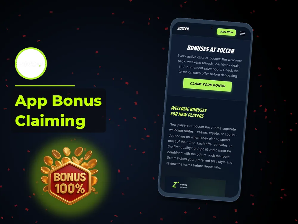 zoccer - App Bonus Claiming