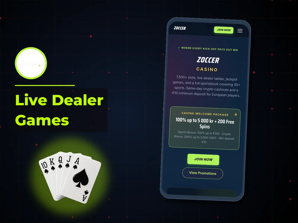 zoccer - Live Dealer Games