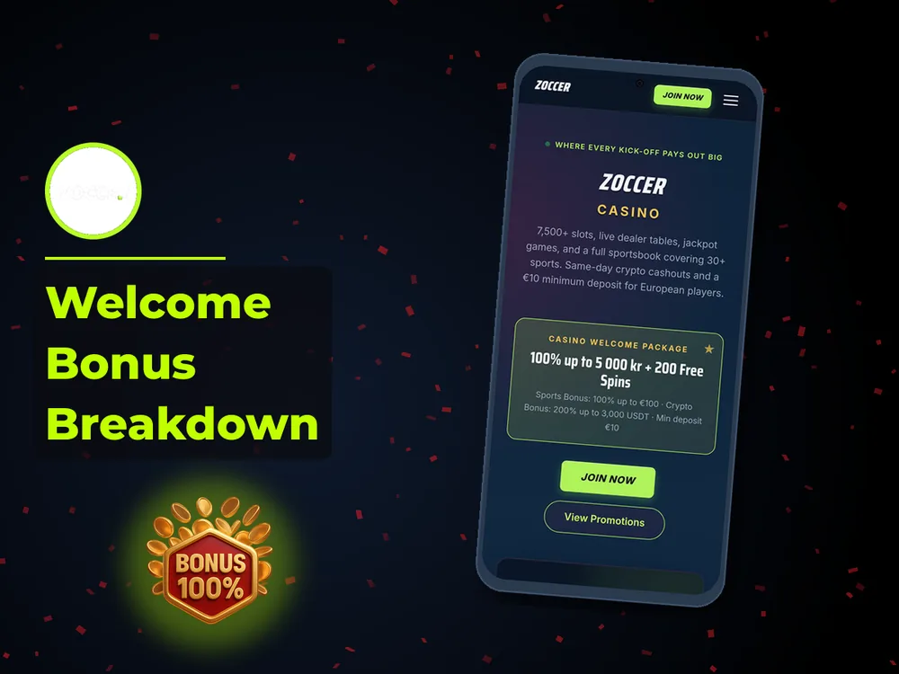 zoccer - Welcome Bonus Breakdown