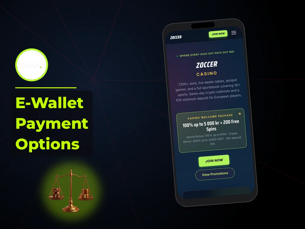 zoccer - E-Wallet Payment Options