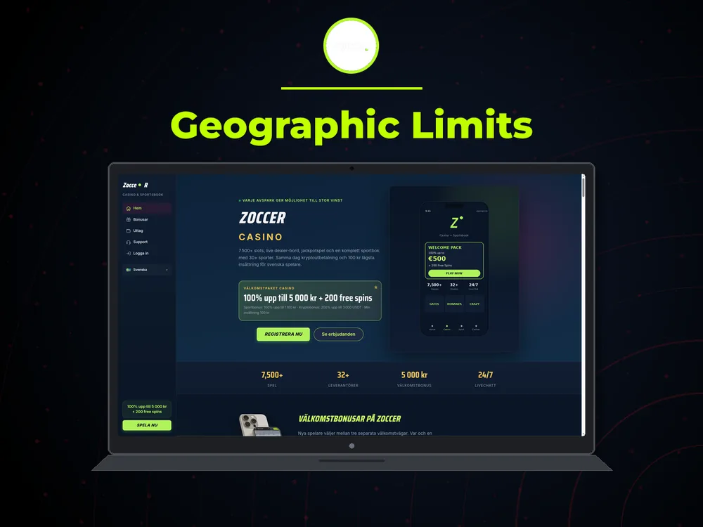 zoccer - Geographic Limits