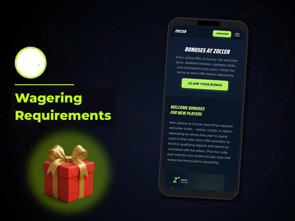 zoccer - Wagering Requirements