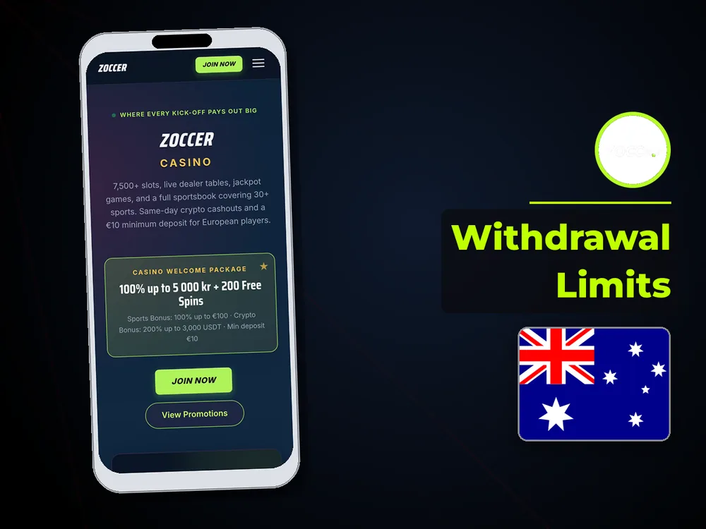 zoccer - Withdrawal Limits